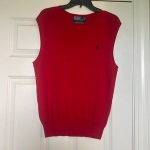 Men’s red sweater vest